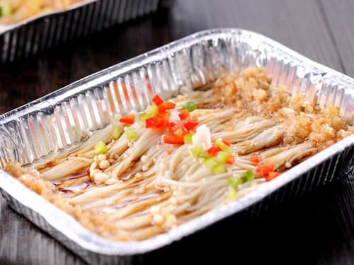 长葛锡纸烤金针菇